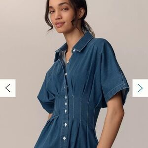 Exquise Tobie Shirtdress Chambray Medium